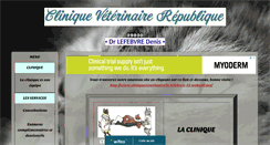 Desktop Screenshot of cliniqueveterinairerepublique.com